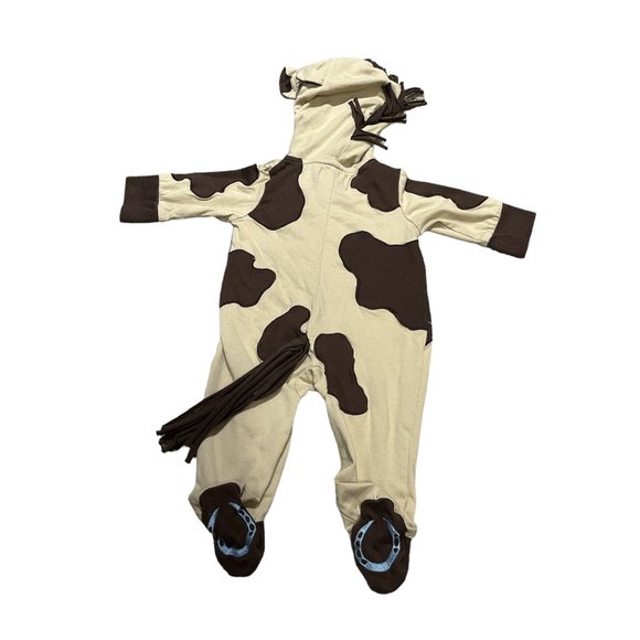 CRE8IONS COW Costume Hooded 6 Months One-sie Hook Halloween - Picture 4 of 10